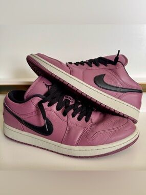 🔥Air Jordan 1 Low SE Light Mulberry Purple Black DC7268-500 Women 12 Men 10.5